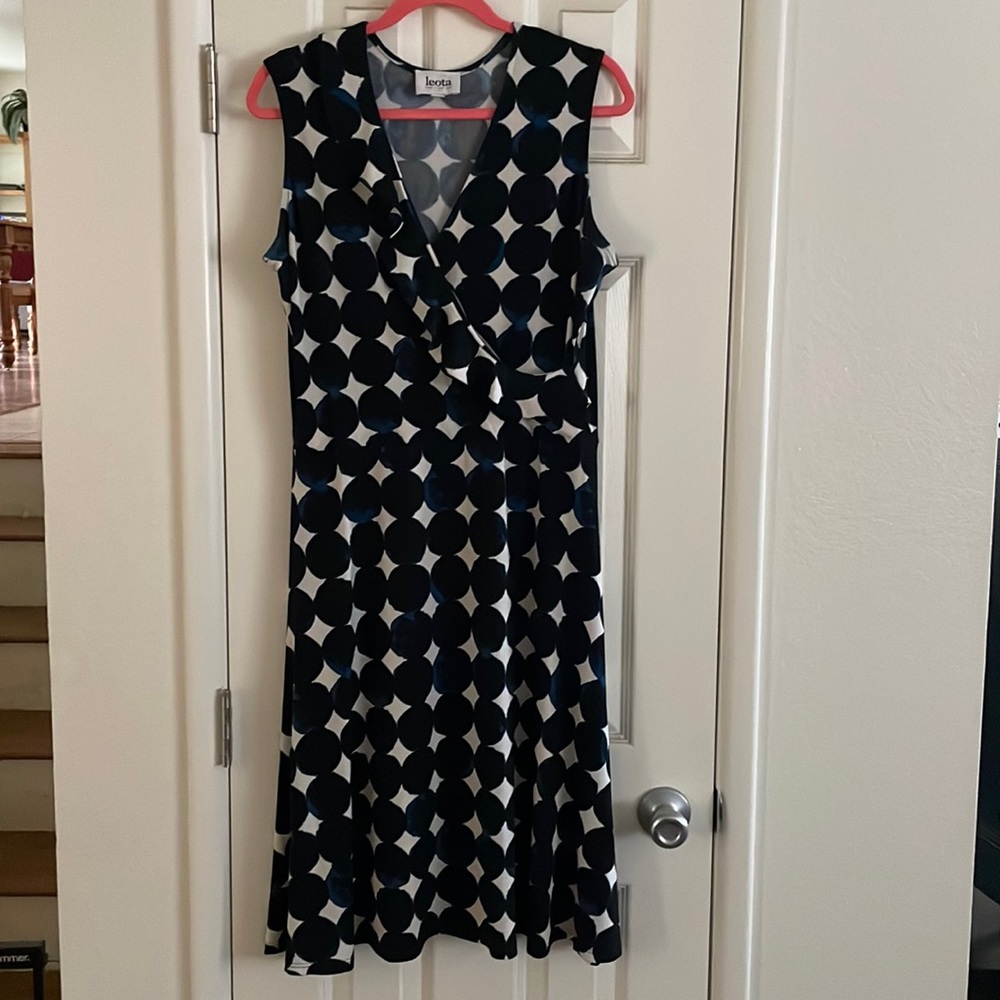 Casual dress- Blue and black